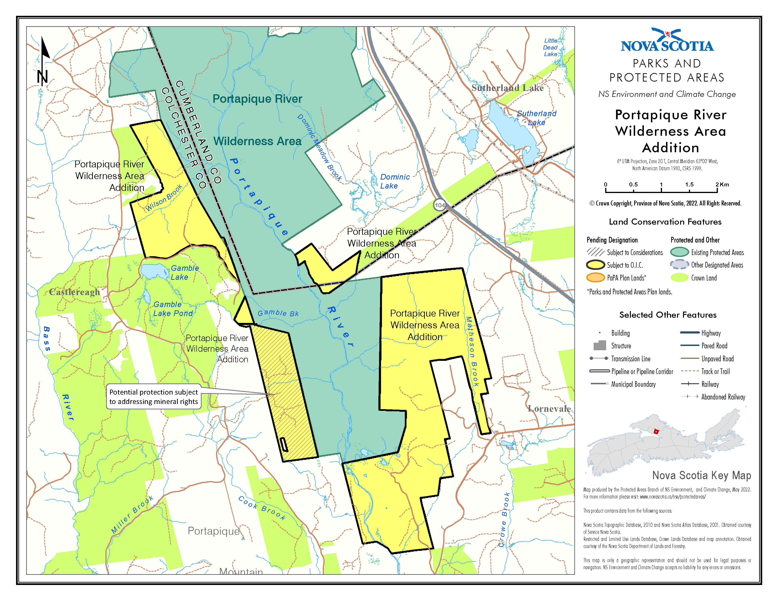 Addition to the Portapique River Wilderness Area